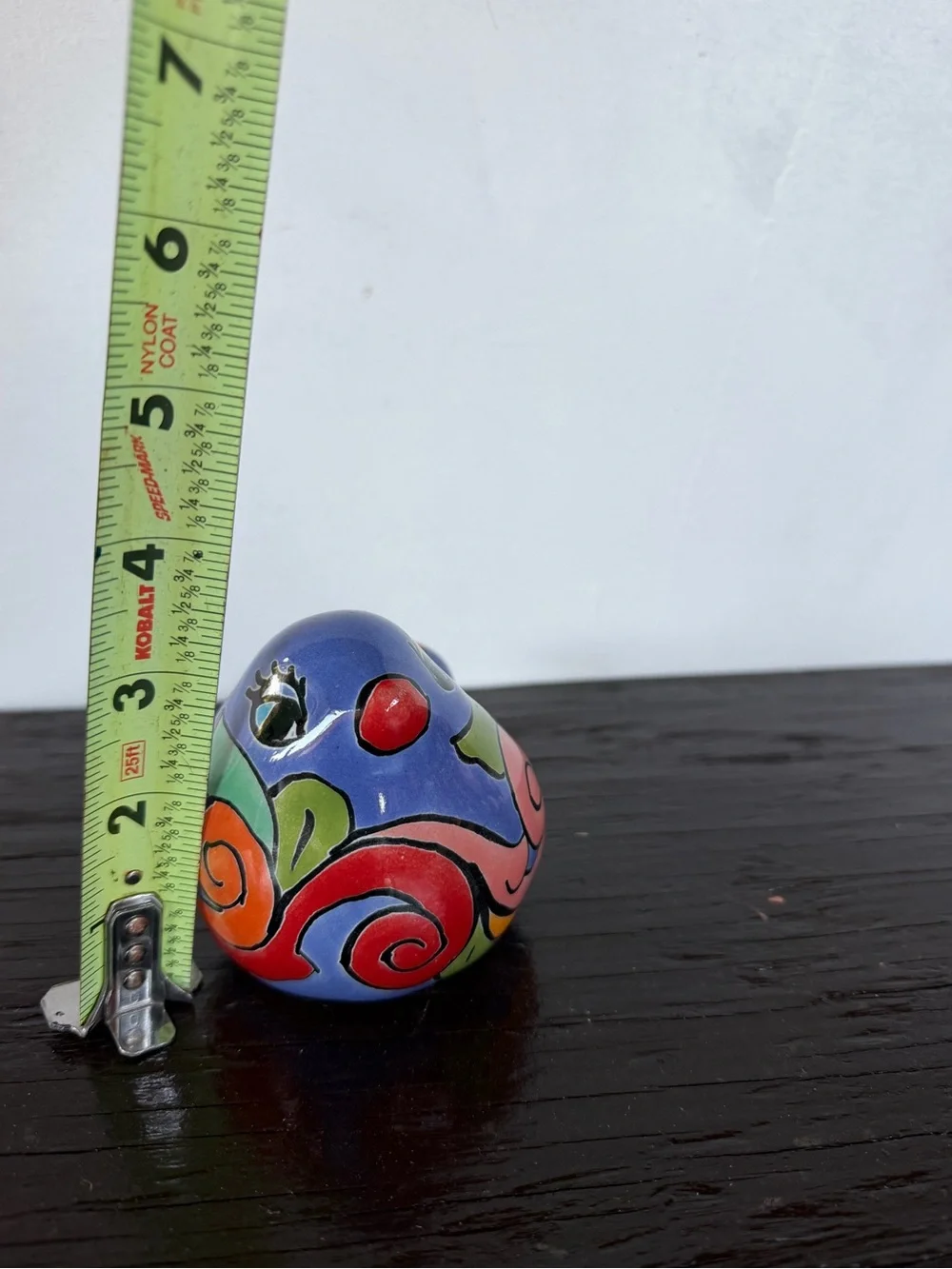 Colorful Talavera Bird Figurine Decor - Blue Multicolor